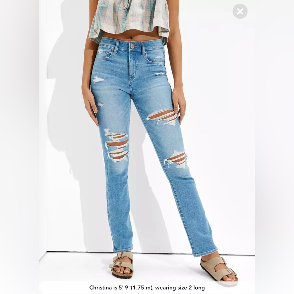 American Eagle Hi-Rise Skinny Kick Jeans